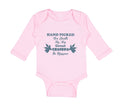 Long Sleeve Bodysuit Baby Hand Picked for Earth by My Great Grandpa in Heaven