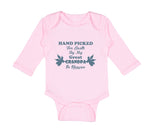 Long Sleeve Bodysuit Baby Hand Picked for Earth by My Great Grandpa in Heaven - Cute Rascals