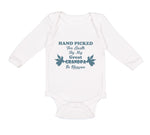 Long Sleeve Bodysuit Baby Hand Picked for Earth by My Great Grandpa in Heaven - Cute Rascals