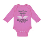 Long Sleeve Bodysuit Baby Hand Picked for Earth by My Great Brother in Heaven - Cute Rascals