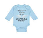 Long Sleeve Bodysuit Baby Hand Picked for Earth by My Great Brother in Heaven - Cute Rascals