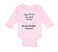 Long Sleeve Bodysuit Baby Hand Picked for Earth by My Great Brother in Heaven