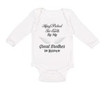 Long Sleeve Bodysuit Baby Hand Picked for Earth by My Great Brother in Heaven - Cute Rascals