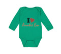 Long Sleeve Bodysuit Baby I Heart Auntie Em Aunt Boy & Girl Clothes Cotton