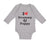 Long Sleeve Bodysuit Baby I Love My Grammy and Pappy Grandparents Cotton
