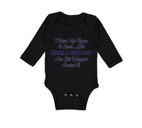 Long Sleeve Bodysuit Baby I Know My Finger Is Small... but Nana and Pop Pop