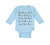 Long Sleeve Bodysuit Baby My Mommy Said Don'T Be Kissing on Me. We Don'T Know