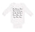 Long Sleeve Bodysuit Baby My Mommy Said Don'T Be Kissing on Me. We Don'T Know