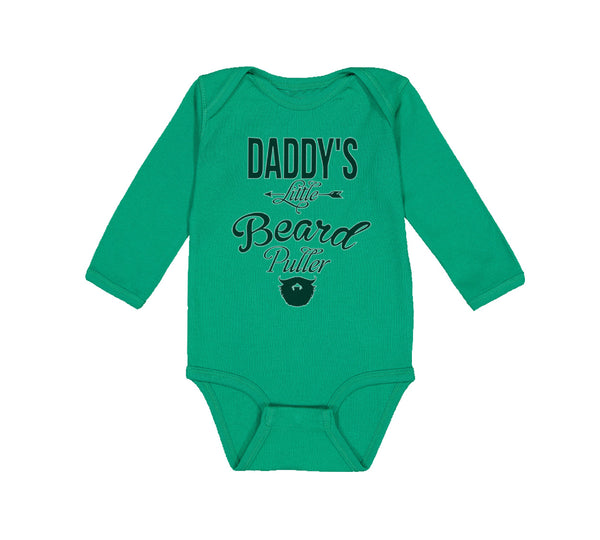 Long Sleeve Bodysuit Baby Daddy's Little Beard Puller A Dad Father's Day Cotton - Cute Rascals