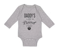 Long Sleeve Bodysuit Baby Daddy's Little Beard Puller A Dad Father's Day Cotton