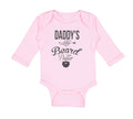 Long Sleeve Bodysuit Baby Daddy's Little Beard Puller A Dad Father's Day Cotton