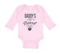 Long Sleeve Bodysuit Baby Daddy's Little Beard Puller A Dad Father's Day Cotton - Cute Rascals