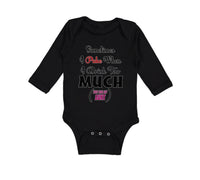 Long Sleeve Bodysuit Baby Sometimes Puke Drink Too Much Just My Aunt Cotton