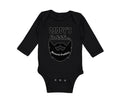 Long Sleeve Bodysuit Baby Daddy's Little Beard Puller B Dad Father's Day Funny