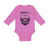 Long Sleeve Bodysuit Baby Daddy's Little Beard Puller B Dad Father's Day Funny - Cute Rascals