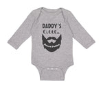 Long Sleeve Bodysuit Baby Daddy's Little Beard Puller B Dad Father's Day Funny - Cute Rascals