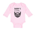 Long Sleeve Bodysuit Baby Daddy's Little Beard Puller B Dad Father's Day Funny
