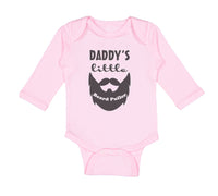 Long Sleeve Bodysuit Baby Daddy's Little Beard Puller B Dad Father's Day Funny - Cute Rascals