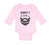 Long Sleeve Bodysuit Baby Daddy's Little Beard Puller B Dad Father's Day Funny - Cute Rascals