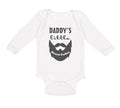 Long Sleeve Bodysuit Baby Daddy's Little Beard Puller B Dad Father's Day Funny