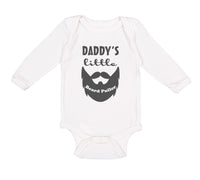 Long Sleeve Bodysuit Baby Daddy's Little Beard Puller B Dad Father's Day Funny - Cute Rascals