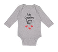 Long Sleeve Bodysuit Baby My Cousins Love Me Pregnancy Announcement Cotton