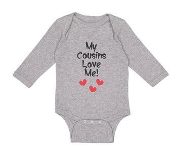 Long Sleeve Bodysuit Baby My Cousins Love Me Pregnancy Announcement Cotton