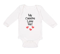Long Sleeve Bodysuit Baby My Cousins Love Me Pregnancy Announcement Cotton
