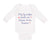 Long Sleeve Bodysuit Baby My Grandpa Send Me Kisses Heaven Grandfather Cotton