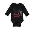 Long Sleeve Bodysuit Baby Papaw's Buddy Grandpa Grandfather Dad Cotton