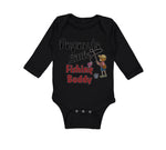 Long Sleeve Bodysuit Baby Papaw's Buddy Grandpa Grandfather Dad Cotton