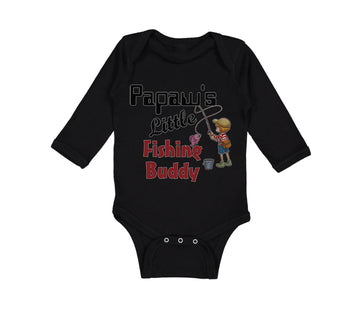 Long Sleeve Bodysuit Baby Papaw's Buddy Grandpa Grandfather Dad Cotton
