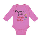 Long Sleeve Bodysuit Baby Papaw's Buddy Grandpa Grandfather Dad Cotton