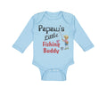 Long Sleeve Bodysuit Baby Papaw's Buddy Grandpa Grandfather Dad Cotton