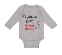 Long Sleeve Bodysuit Baby Papaw's Buddy Grandpa Grandfather Dad Cotton