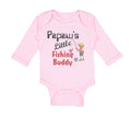 Long Sleeve Bodysuit Baby Papaw's Buddy Grandpa Grandfather Dad Cotton
