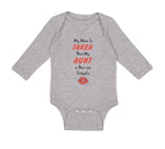 Long Sleeve Bodysuit Baby My Mom Is Taken but My Aunt Is Hot and Single Cotton