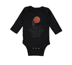 Long Sleeve Bodysuit Baby Shoot Hoops Daddy Basketball Dad Father's Cotton