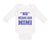 Long Sleeve Bodysuit Baby No - Means Ask Mimi Grandma Grandmother Cotton