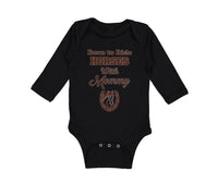 Long Sleeve Bodysuit Baby Born to Ride Horses with Mommy Boy & Girl Clothes - Cute Rascals