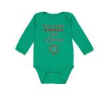 Long Sleeve Bodysuit Baby Born to Ride Horses with Mommy Boy & Girl Clothes - Cute Rascals