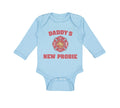 Long Sleeve Bodysuit Baby Daddy's New Probie Cop Police Boy & Girl Clothes