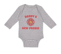 Long Sleeve Bodysuit Baby Daddy's New Probie Cop Police Boy & Girl Clothes