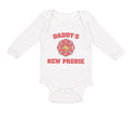 Long Sleeve Bodysuit Baby Daddy's New Probie Cop Police Boy & Girl Clothes