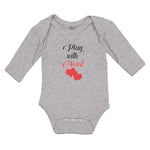 Long Sleeve Bodysuit Baby Play with Heart Boy & Girl Clothes Cotton