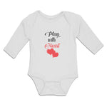 Long Sleeve Bodysuit Baby Play with Heart Boy & Girl Clothes Cotton