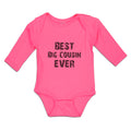 Long Sleeve Bodysuit Baby Best Big Cousin Ever Boy & Girl Clothes Cotton