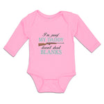 Long Sleeve Bodysuit Baby I'M Proof My Daddy Doesn'T Shoot Blanks Cotton