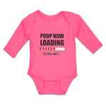Long Sleeve Bodysuit Baby Poop Now Loading Please Wait Boy & Girl Clothes Cotton