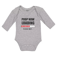 Long Sleeve Bodysuit Baby Poop Now Loading Please Wait Boy & Girl Clothes Cotton